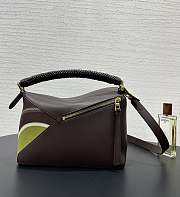 Loewe Puzzle Landscape Bag Chocolate 24x10x14cm - 5