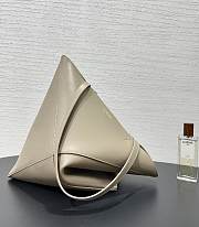 Loewe Medium Puzzle Fold Tote Shiny Calfskin Grey 31.5x14.5x25.5cm - 2