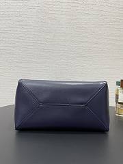 Loewe Medium Puzzle Fold Tote Shiny Calfskin Navy Blue 31.5x14.5x25.5cm - 6