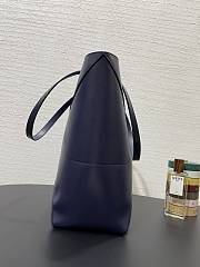 Loewe Medium Puzzle Fold Tote Shiny Calfskin Navy Blue 31.5x14.5x25.5cm - 5