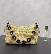 Loewe x Paula's Ibiza Medium Raffia Ola Shoulder Bag 26x13x18cm - 5
