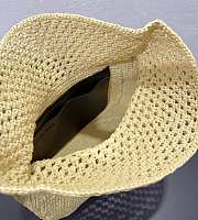 Loewe x Paula's Ibiza Medium Raffia Ola Shoulder Bag 26x13x18cm - 4