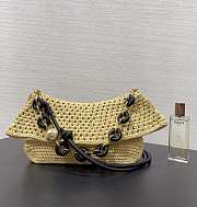 Loewe x Paula's Ibiza Medium Raffia Ola Shoulder Bag 26x13x18cm - 2