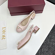 Dior Ballet Slingback Pump Pink Lambskin 3cm - 3
