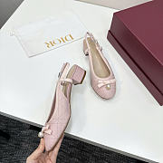 Dior Ballet Slingback Pump Pink Lambskin 3cm - 2