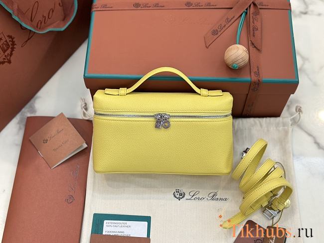 Loro Piana L19 Bag Yellow Silver 19x11x6.5cm - 1