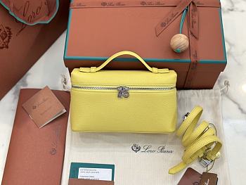 Loro Piana L19 Bag Yellow Silver 19x11x6.5cm