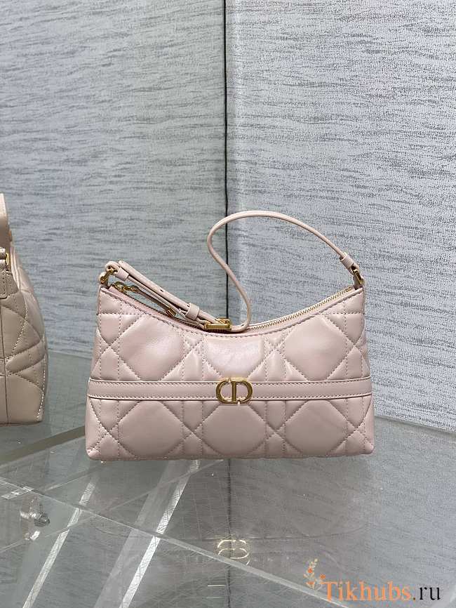 Dior Miss Caro Mini Hobo Shoulder Bag Pink 24x14x6.5cm - 1