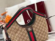 Gucci Giglio Small Tote Bag Brown 25x20x15cm - 6