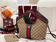 Gucci Giglio Small Tote Bag Brown 25x20x15cm - 4