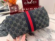Gucci Giglio Small Tote Bag Blue 25x20x15cm - 3