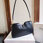 Celine Shoulder Camille 16 Soft Smooth Calfskin Black 27x15x4cm - 4