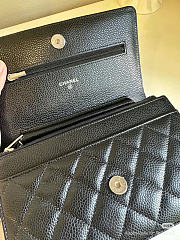 Chanel Woc Wallet Chain Bag Caviar Black Silver 19x12x3cm - 2