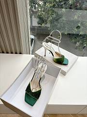 Jimmy Choo Saeda sandals high 11cm green - 6