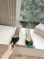 Jimmy Choo Saeda sandals high 11cm green - 4