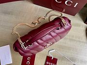 Gucci GG Marmont mini top handle bag in a burgundy or bordeaux color size 21cm - 3