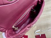 Gucci GG Marmont mini top handle bag in a burgundy or bordeaux color size 21cm - 2
