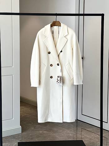 Max Mara 101801 Icon Coat in cream white