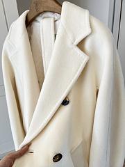 Max Mara 101801 Icon Coat in cream white - 4