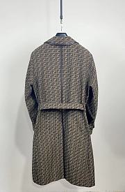 Fendi FF Jacquard Double-Breasted Trench Coat.  - 2