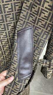 Fendi FF Jacquard Double-Breasted Trench Coat.  - 6