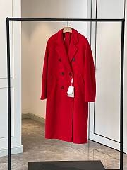 Max Mara 101801 cashmere or wool blend coat red - 1