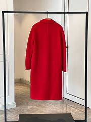 Max Mara 101801 cashmere or wool blend coat red - 6