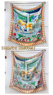 Hermès Twilly au Bloc Liste Vernie scarf 140cm*140cm - 5