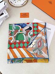 Hermès Twilly au Bloc Liste Vernie scarf 140cm*140cm - 2