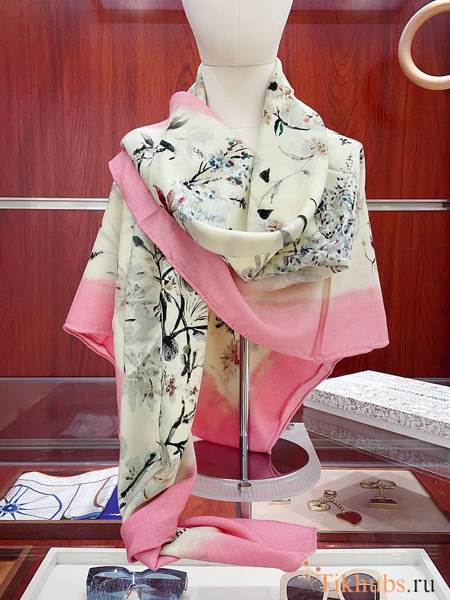 Dior printed silk scarf 140cm*140cm - 1
