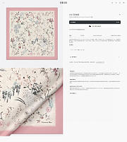 Dior printed silk scarf 140cm*140cm - 6