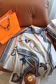 HERMÈS ET GRIS GRIS RECTANGLE SCARF 63*180cm - 5