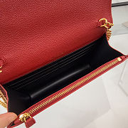 YSL Red Pebbled Leather Small Kate Bag size 19cm - 2