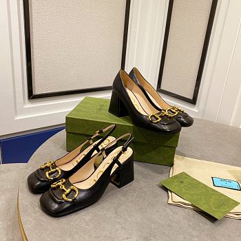 Gucci Horsebit Mid-Heel Pumps high 7.5cm