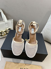 Alaïa Fishnet Slingback heel Pumps high 8.5cm - 4