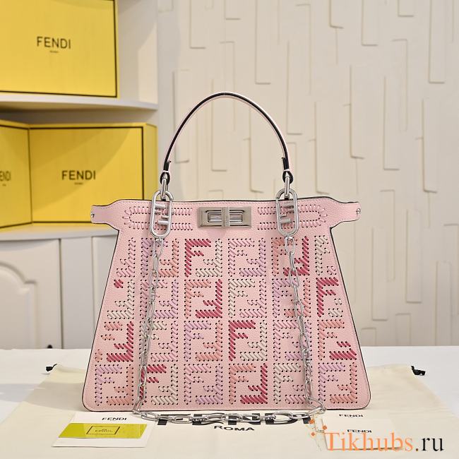  Fendi Peekaboo ISeeU Small bag in pink 33cm - 1