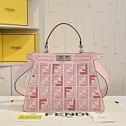  Fendi Peekaboo ISeeU Small bag in pink 33cm - 3