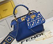 Fendi peekaboo isee Bag blue size 23 cm - 6