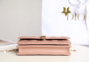 Dior My Dior Mini Bag in Cannage lambskin in pink size 21cm - 6