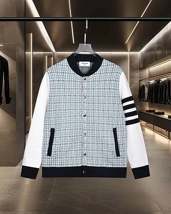 Thom Browne 4-Bar cotton bomber jacket 