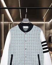 Thom Browne 4-Bar cotton bomber jacket  - 3