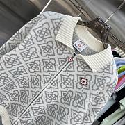 Casablanca Monogram Zip Up Cardiga  - 3