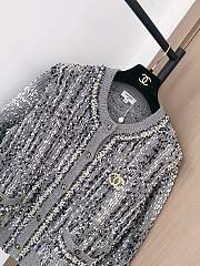  Chanel CC Logo Button Cardigan - 2
