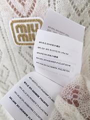 white Miu Miu knit sweater - 5