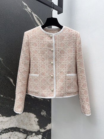  Dior Cannage Cropped Jacket 