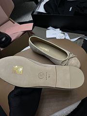 Chanel 25 Ballet Flat Grey-taupe Suede - 6