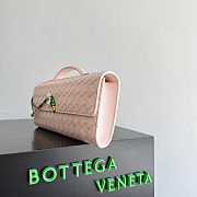 Bottega Veneta Andiamo clutch bag in pale pink 31*13*3cm - 6