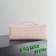 Bottega Veneta Andiamo clutch bag in pale pink 31*13*3cm - 2