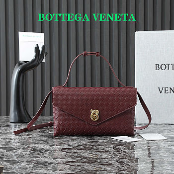 Bottega Veneta Knot Lock crossbody bag 25*16*5.5cm