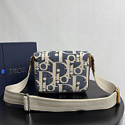 Dior Saddle Messenger Bag in Dior Oblique jacquard 23x17.5x6 cm - 2